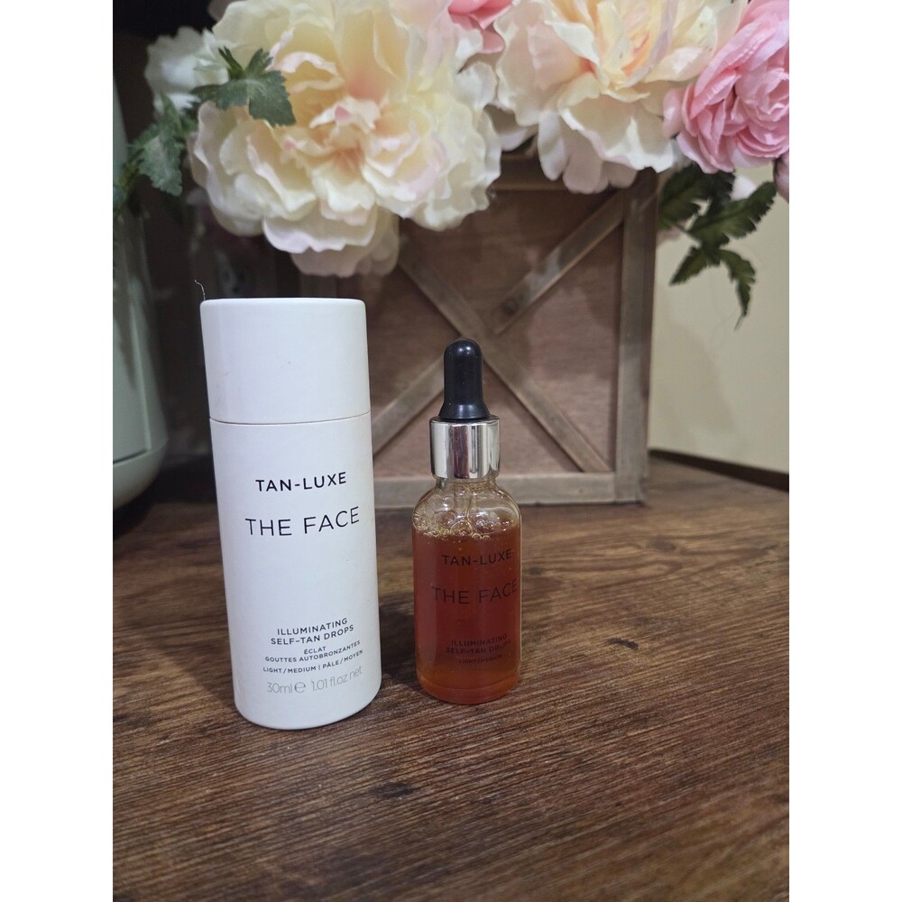 NEW Tan Luxe The Face self Tan drops light medium